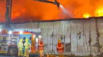 Preston: Dozens of firefighters battle furious blaze