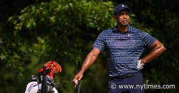 Tiger Woods Limps Through a Disappointing Round at PGA Championship