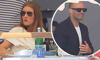 Rosie Huntington-Whiteley enjoys a romantic lunch with Jason Statham and their daughter Isabella - Daily Mail