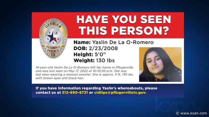 Pflugerville police looking for missing 14-year-old girl