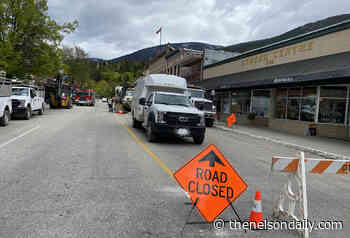 Baker Street water main break creates havoc for downtown traffic - The Nelson Daily