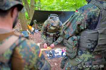 Feuer, Wasser, Rettung per Hubschrauber: Soldaten trainieren das Überleben im fremden Wald