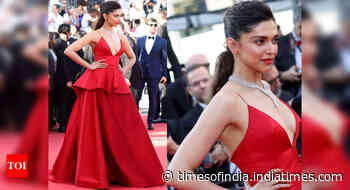 Deepika looks ravishing in a red at Cannes