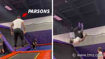 Dallas Cowboys Star Micah Parsons Hits Crazy Front Flips At Trampoline Park