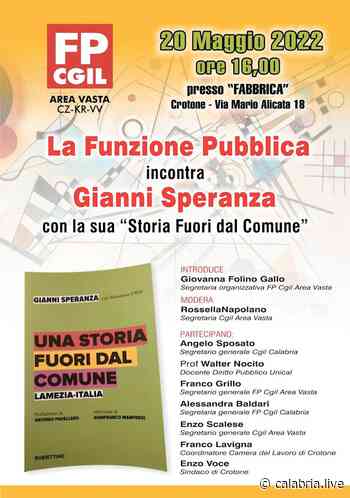 CROTONE – Si presenta il libro di Gianni Speranza - Calabria Live