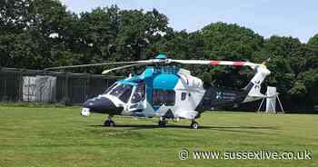 Crawley: Air ambulance lands in Langley Green following 'accidental incident' - Sussex Live