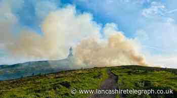 Darwen Tower moorland fire was caused by 'deliberate actions'