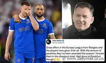 Europa League: Chris Sutton praises Rangers but can't resist taking a dig at their penalties - Daily Mail