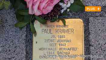 Augsburg: "Stolperstein" für den Großvater: Enkel bricht in Tränen aus | Augsburger Allgemeine - Augsburger Allgemeine