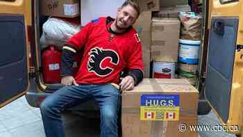 Canadian volunteer in Ukraine roots for the Calgary Flames