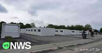 Eerste 40 Oekraïners nemen intrek in nooddorp Mechelen - VRT NWS