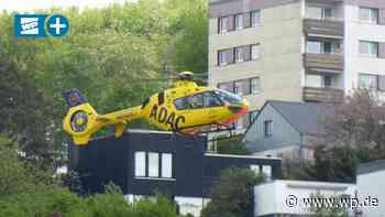 Rettungshubschrauber in Meschede - Unfall mit Fahrrädern - WP News
