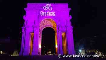 Giro d'Italia, Enel illumina di rosa l'Arco di piazza della Vittoria - LaVoceDiGenova.it