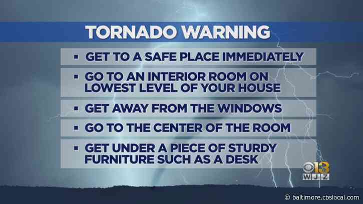 Maryland Weather: Tornado Warning Issued In Allegany And Washington Counties