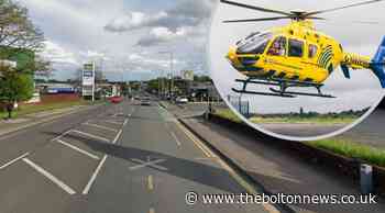 Bolton: Air ambulance scrambled over Manchester Road