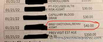 Facturée 40 $ pour avoir pleuré chez le médecin