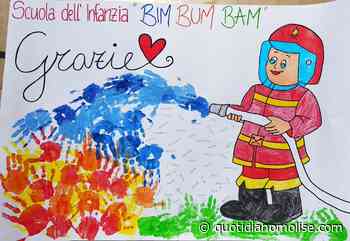 Termoli, la scuola dell'Infanzia "Bim Bum Bam" in visita dai Vigili del Fuoco - quotidianomolise.com - Il Quotidiano del Molse