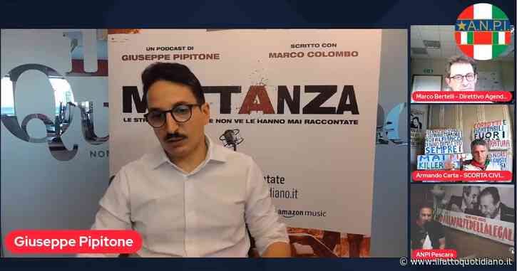 Stragi del ’92, rivedi la diretta dell’Anpi dedicata al podcast Mattanza con l’autore Giuseppe Pipitone