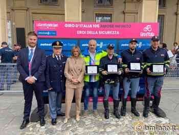 Santarcangelo di Romagna, Giro d'Italia, premiati gli eroi della sicurezza - La Milano