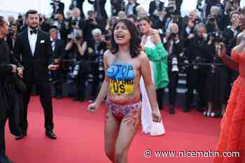 Cannes 2022: une femme fait irruption sur le tapis rouge pour dénoncer les viols en Ukraine