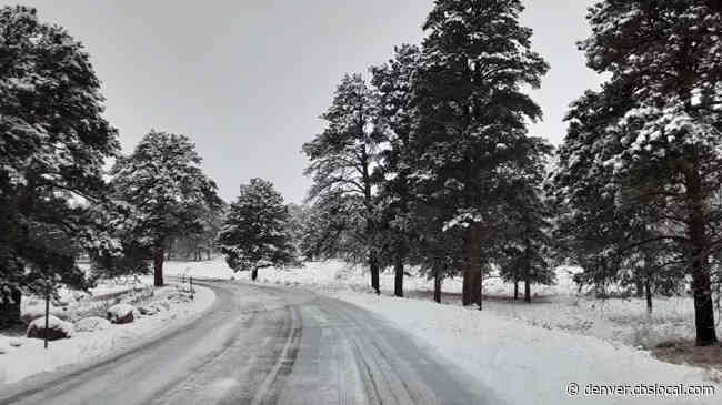 Snowy Weather Closes Trail Ridge Road In Rocky Mountain National Park