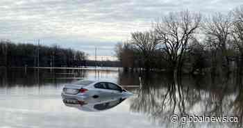 RCMP caution drivers after rescuing stranded man from flooded road