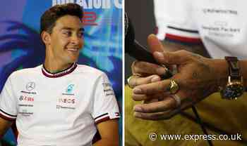 George Russell offers Lewis Hamilton cheeky suggestion over jewellery ban controversy - Express