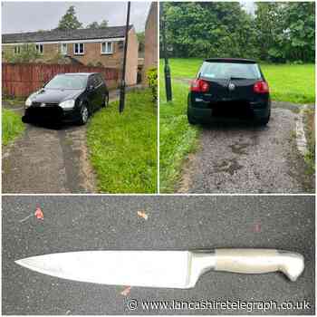 Chorley: Driver leaves knife behind after making off from police
