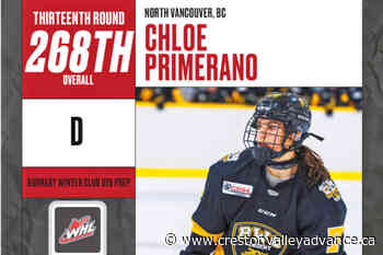 Vancouver Giants select first-ever female skater in WHL prospects draft – Creston Valley Advance - Creston Valley Advance