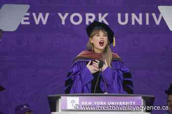Music superstar Taylor Swift gets honorary degree from New York University - Creston Valley Advance