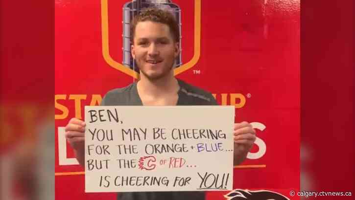 Matthew Tkachuk sends support to Edmonton Oilers mega-fan Ben Stelter
