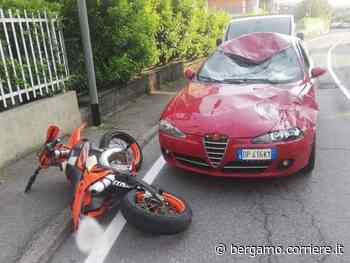 Incidente a Ponteranica, in motocross contro un’auto: grave ragazzo di 16 anni - Corriere Bergamo - Corriere della Sera