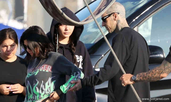 Kourtney Kardashian & Travis Barker Spotted in Portofino Ahead of Their Italian Wedding