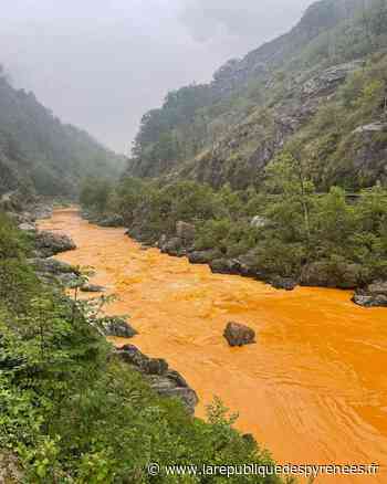 La Nive colorée en orange : toutes les analyses conformes aux normes sanitaires - La République des Pyrénées