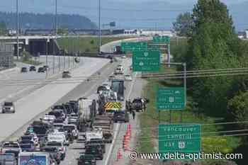 Highway 99 car fire in Delta BC - Delta Optimist