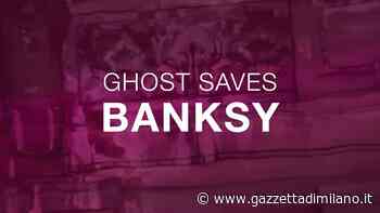 Opera di Bansky in digitale sulla facciata della Stazione. - gazzettadimilano.it