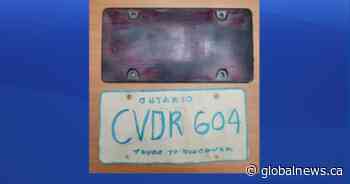 Man charged after hand-drawn licence plate discovered during Vaughan RIDE check: police - Toronto | Globalnews.ca - Global News
