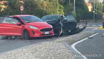 Incidente tra due auto, traffico in tilt - Prima Merate