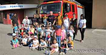 Monteux : des pitchouns de maternelle ont visité la caserne des pompiers - La Provence