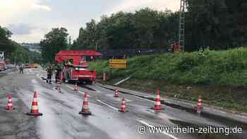 Unwetter: Bahnstrecke in Vallendar beschädigt - Koblenz & Region - Rhein-Zeitung