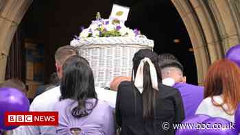 Katie Kenyon: Mourners wear purple for mum found dead in forest