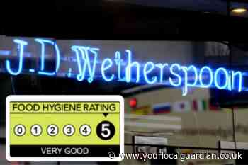 See the hygiene rating for the Wetherspoons in South East London