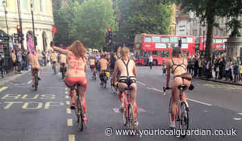 Naked bike ride routes in south London