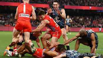 Swans champ’s career in doubt as ‘clumsy act’ and ‘bad’ injury prompt ‘comical’ scenes - Fox Sports