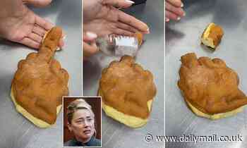 Sydney bakery Dessert Box cops death threats for viral TikTok making 'tone deaf' Amber Heard joke - Daily Mail