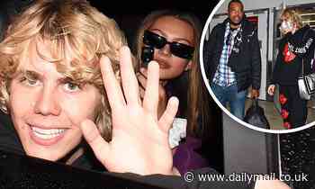 The Kid Laroi touches down in Sydney with girlfriend Katarina Deme ahead of his Australian tour - Daily Mail