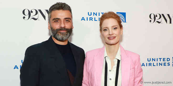 Jessica Chastain Reunites With Oscar Isaac For 'Scenes From A Marriage' Event in NYC