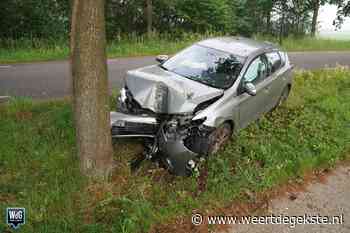 Auto botst frontaal tegen boom in Budel - Weertdegekste.nl
