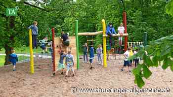 Klettern, schaukeln und rutschen im Kurpark Friedrichroda - Thüringer Allgemeine