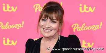 Lorraine Kelly's looks pretty in pink Phase Eight wrap dress - Good Housekeeping